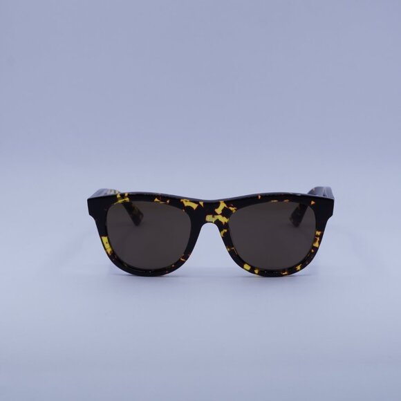 Bottega Veneta BV1001S 002 Sunglasses Havana Square Frame, Brown Lenses - Picture 3 of 11